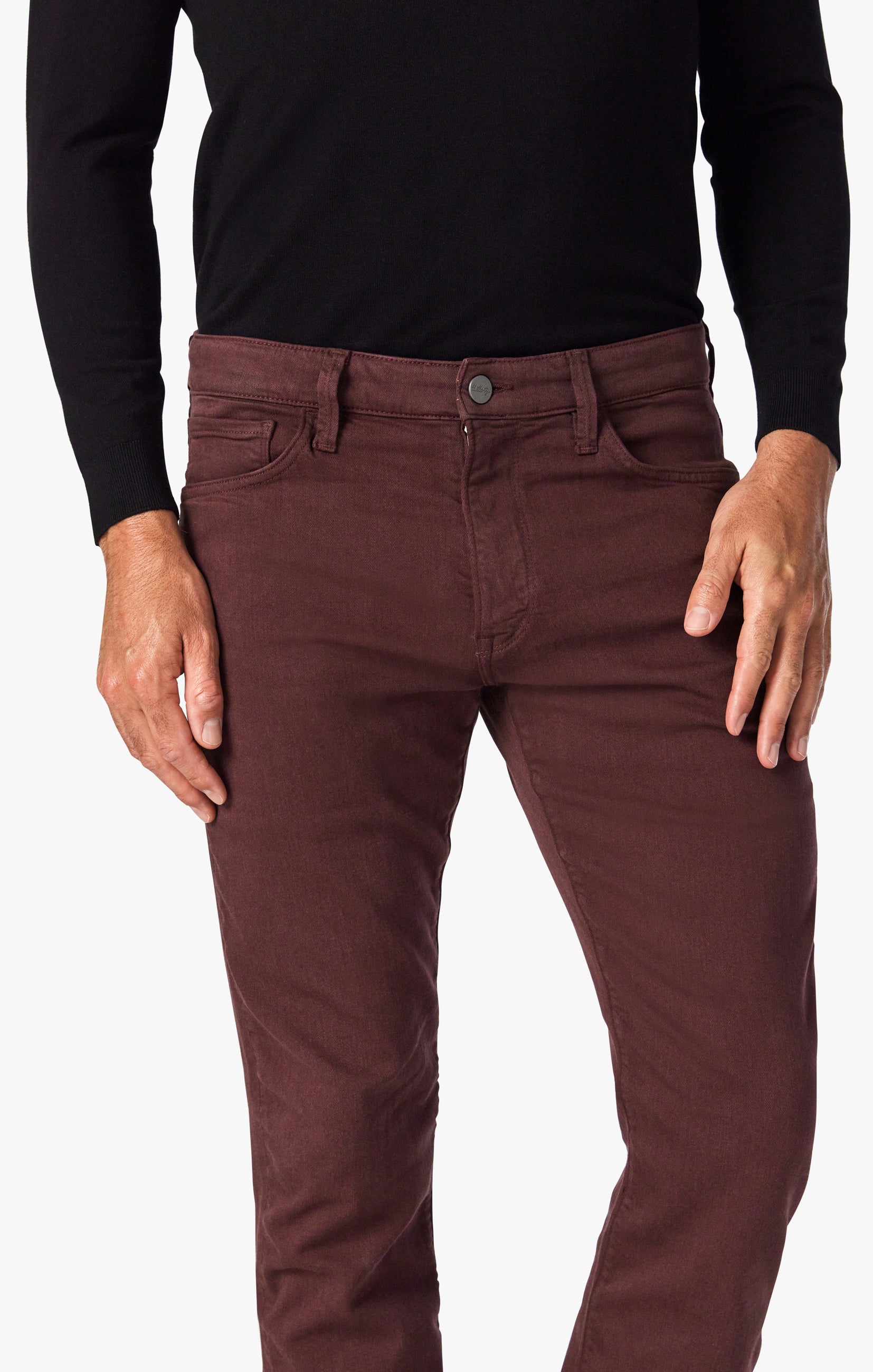 Courage Straight Leg Pants In Burgundy Comfort Image 5