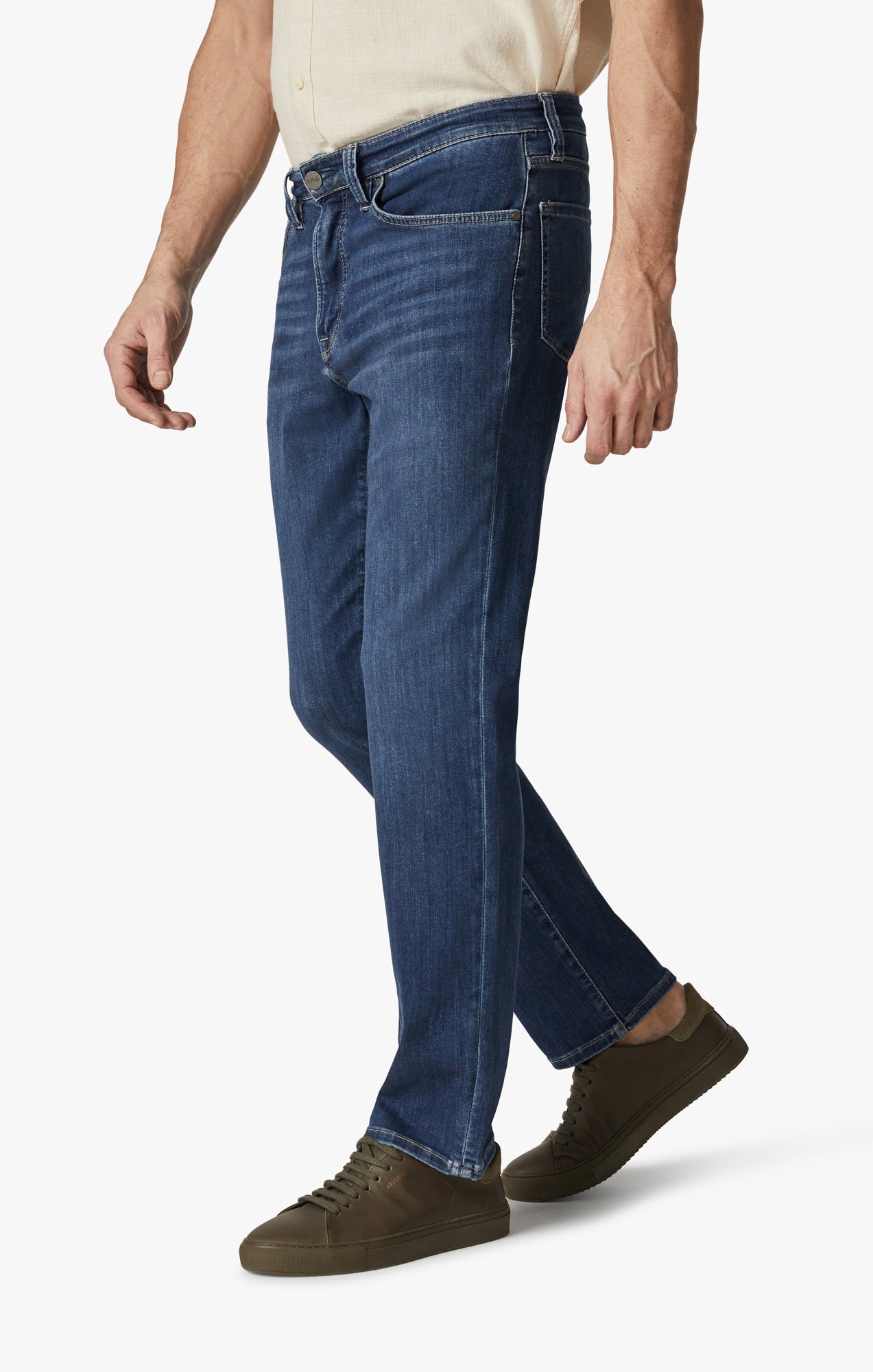 Charisma Relaxed Straight Leg Jeans In Mid Brushed Refined Image 2