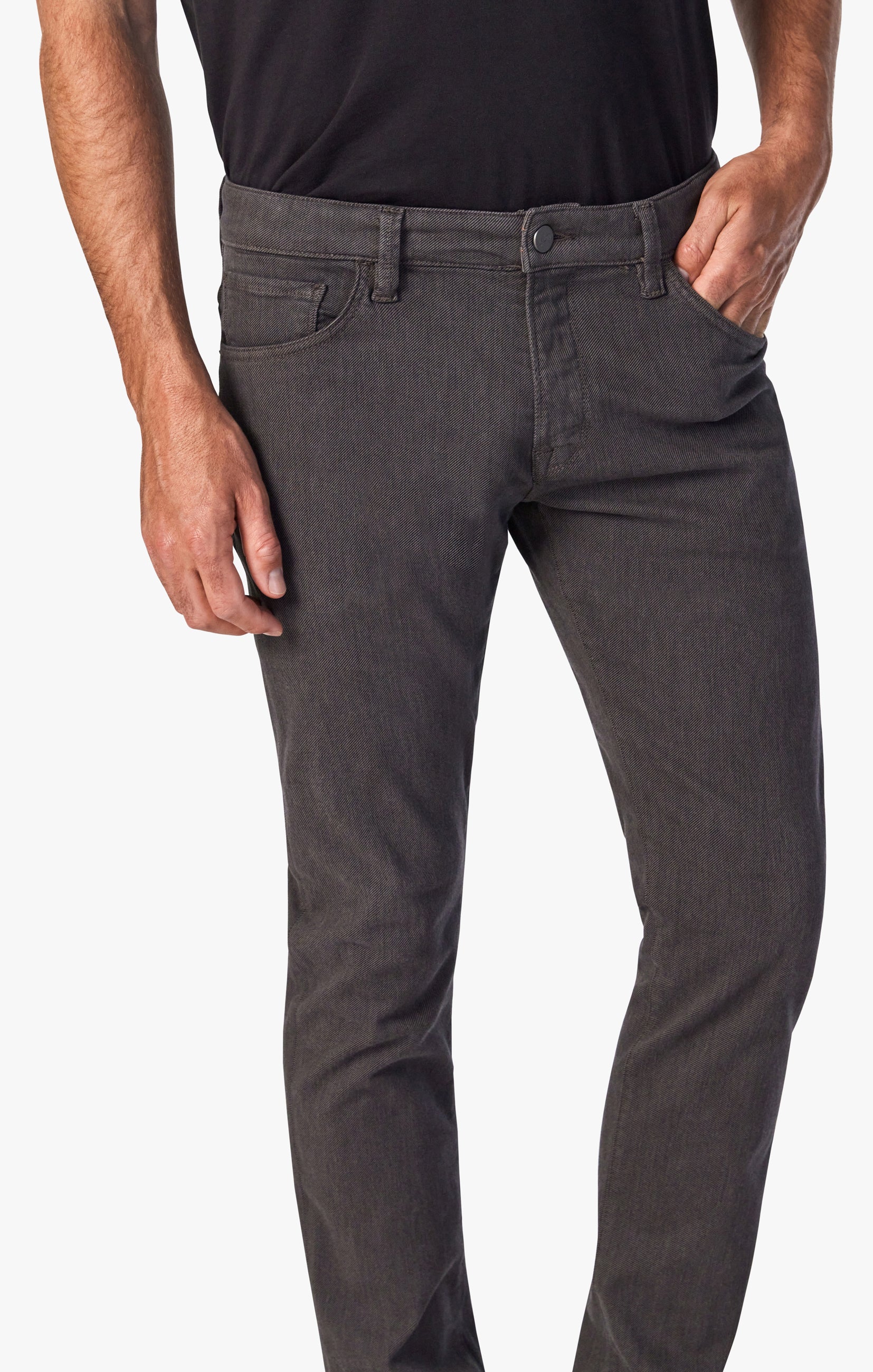 Courage Straight Leg Pants In Brown Diagonal Image 2