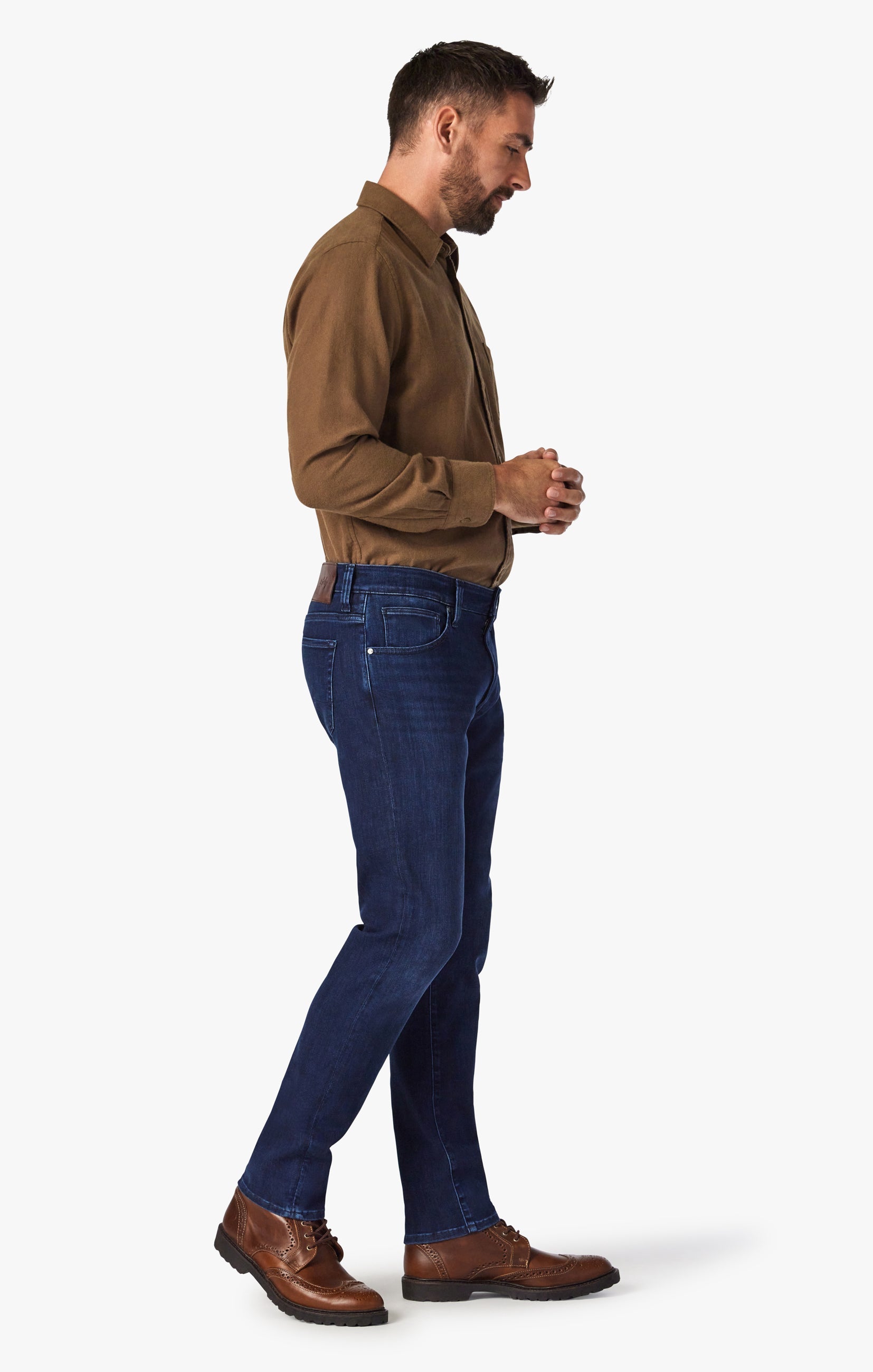Cool Tapered Leg Jeans In Dark Midnight Brushed Urban Image 2