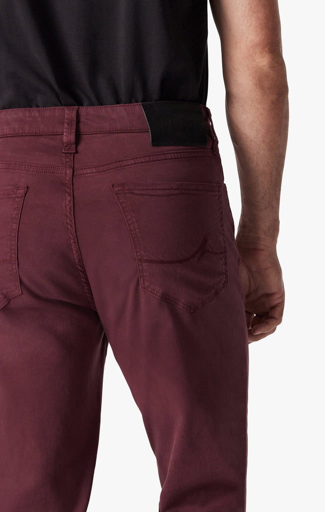 Charisma Relaxed Straight Leg Pants In Tawny Port Twill