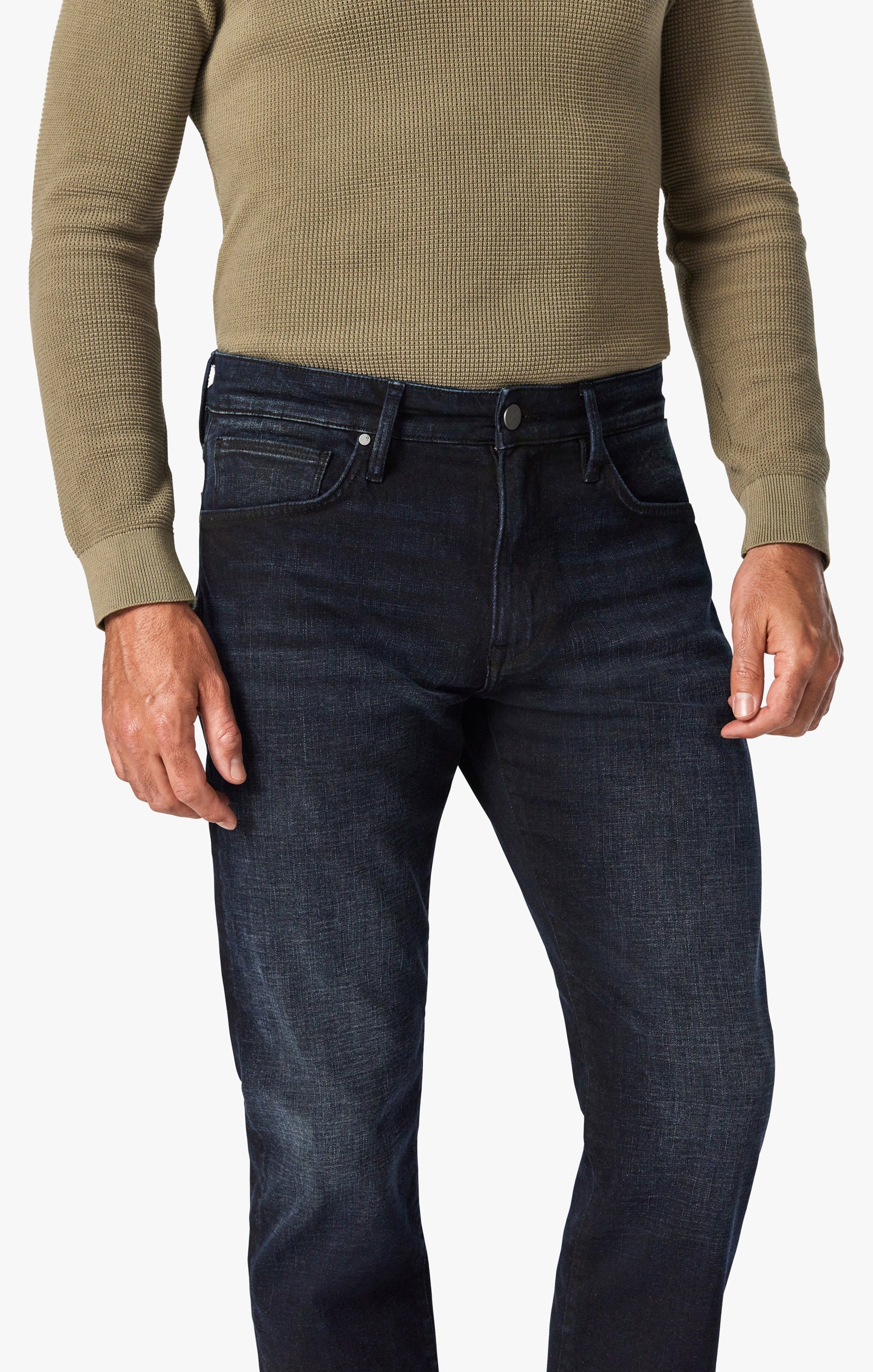 Cool Tapered Leg Jeans In Tonal Brushed Organic Image 4