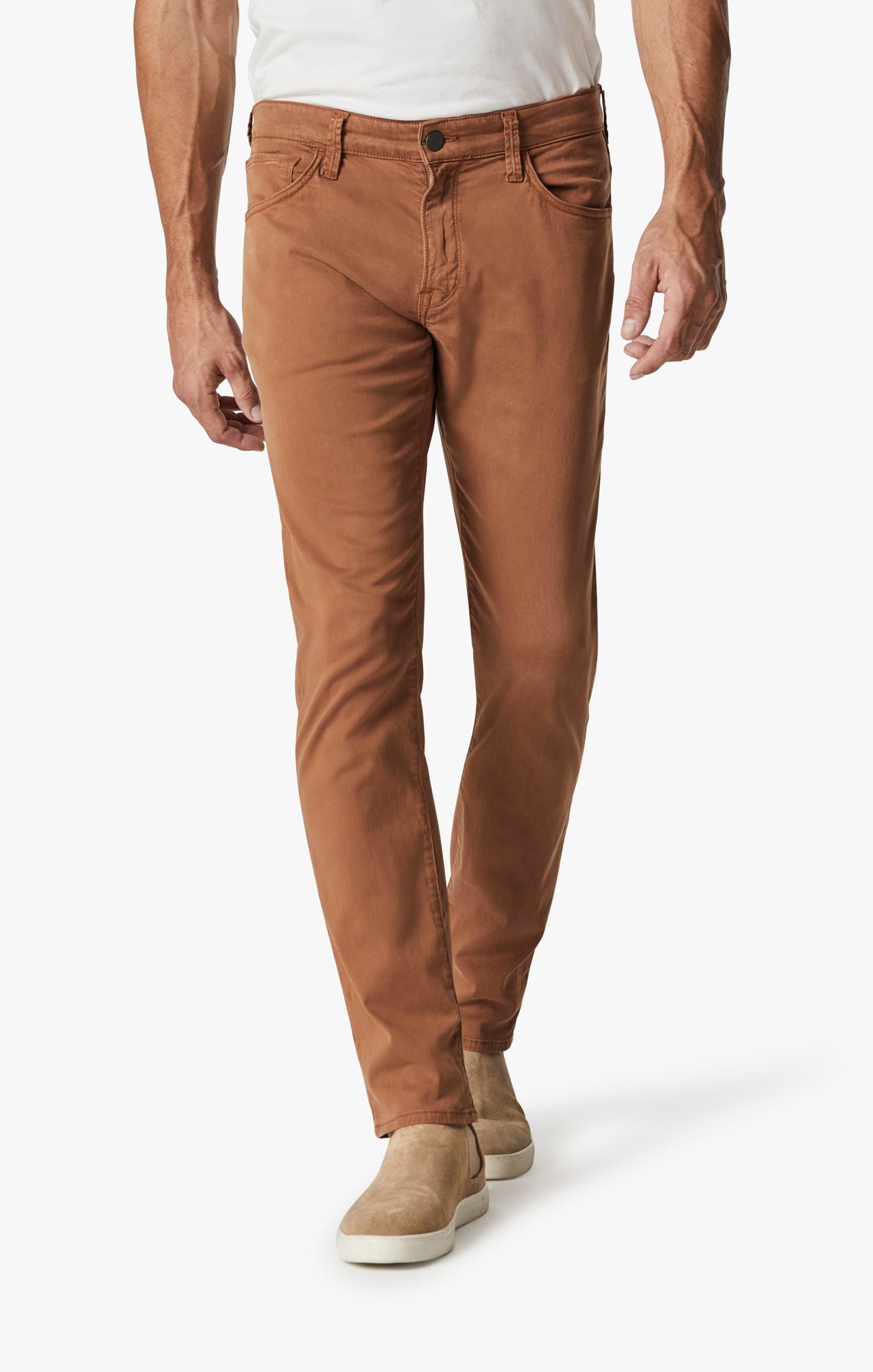 Charisma Relaxed Straight Leg Pants In Argan Oil Twill Image 4