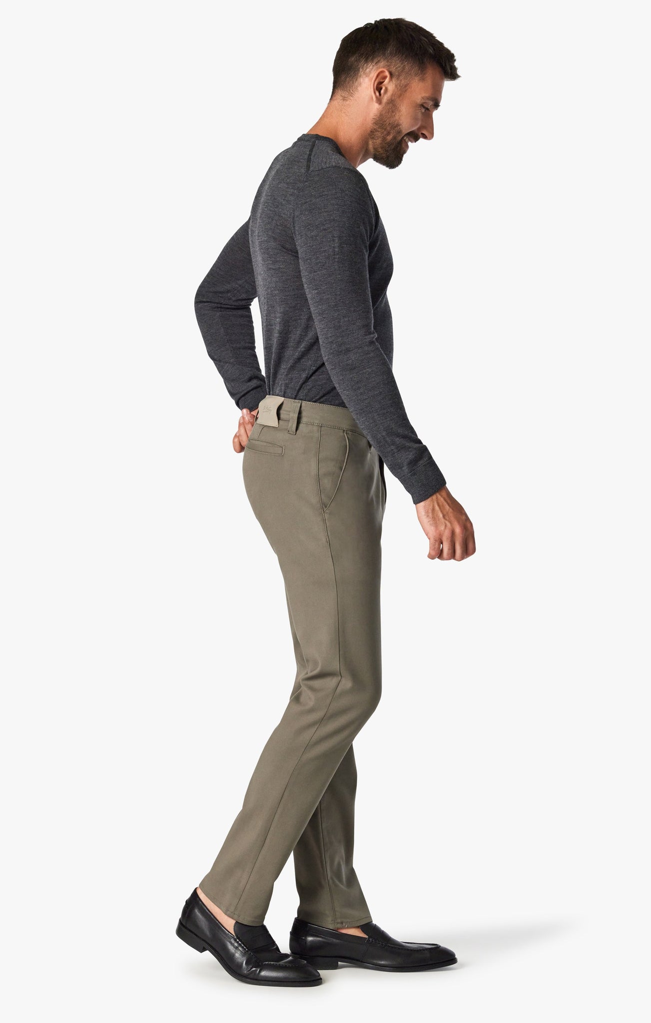 Verona Chino Pants In Olive High Flyer