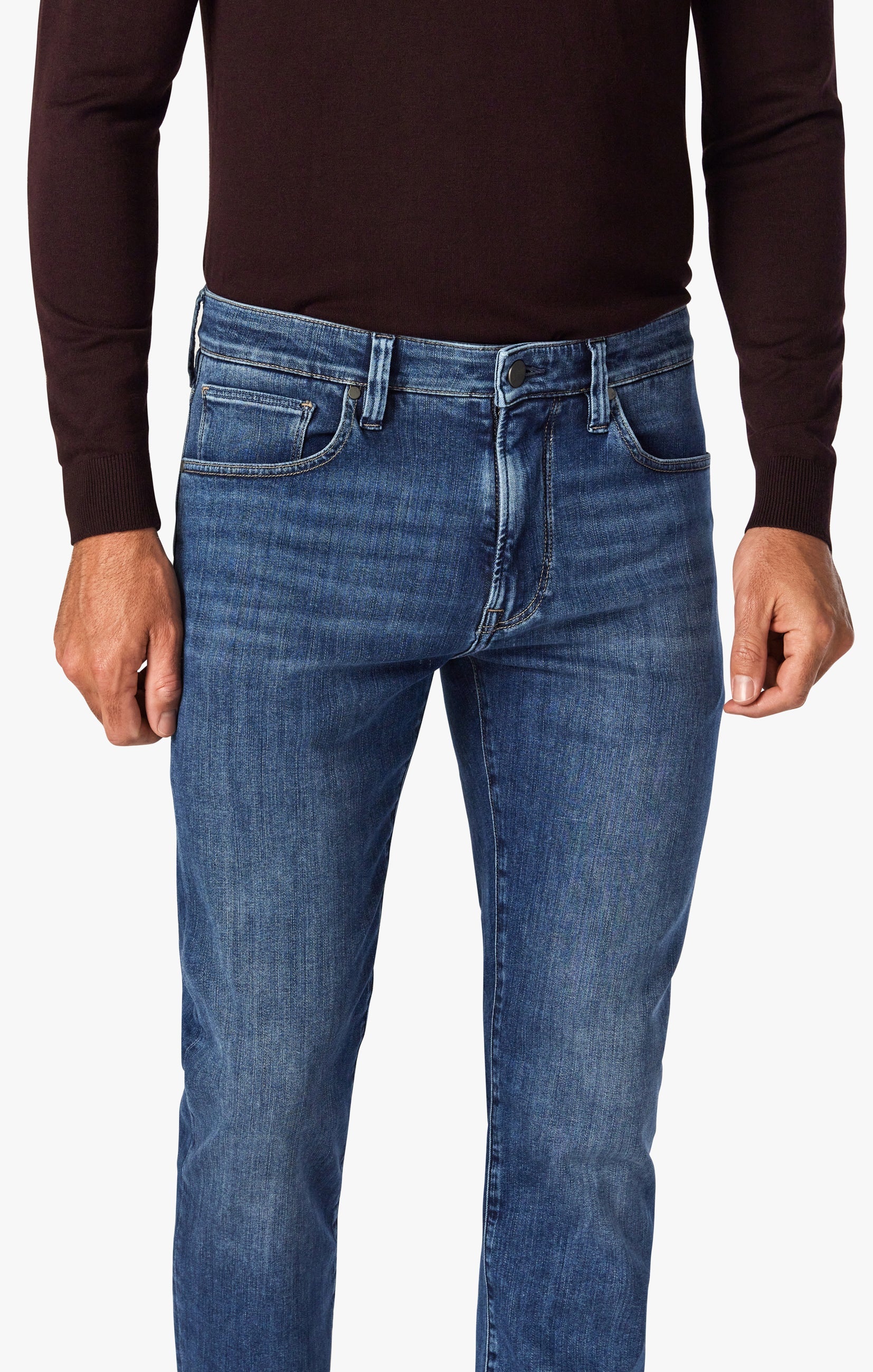Cool Tapered Leg Jeans In Mid Brushed Refined Image 6