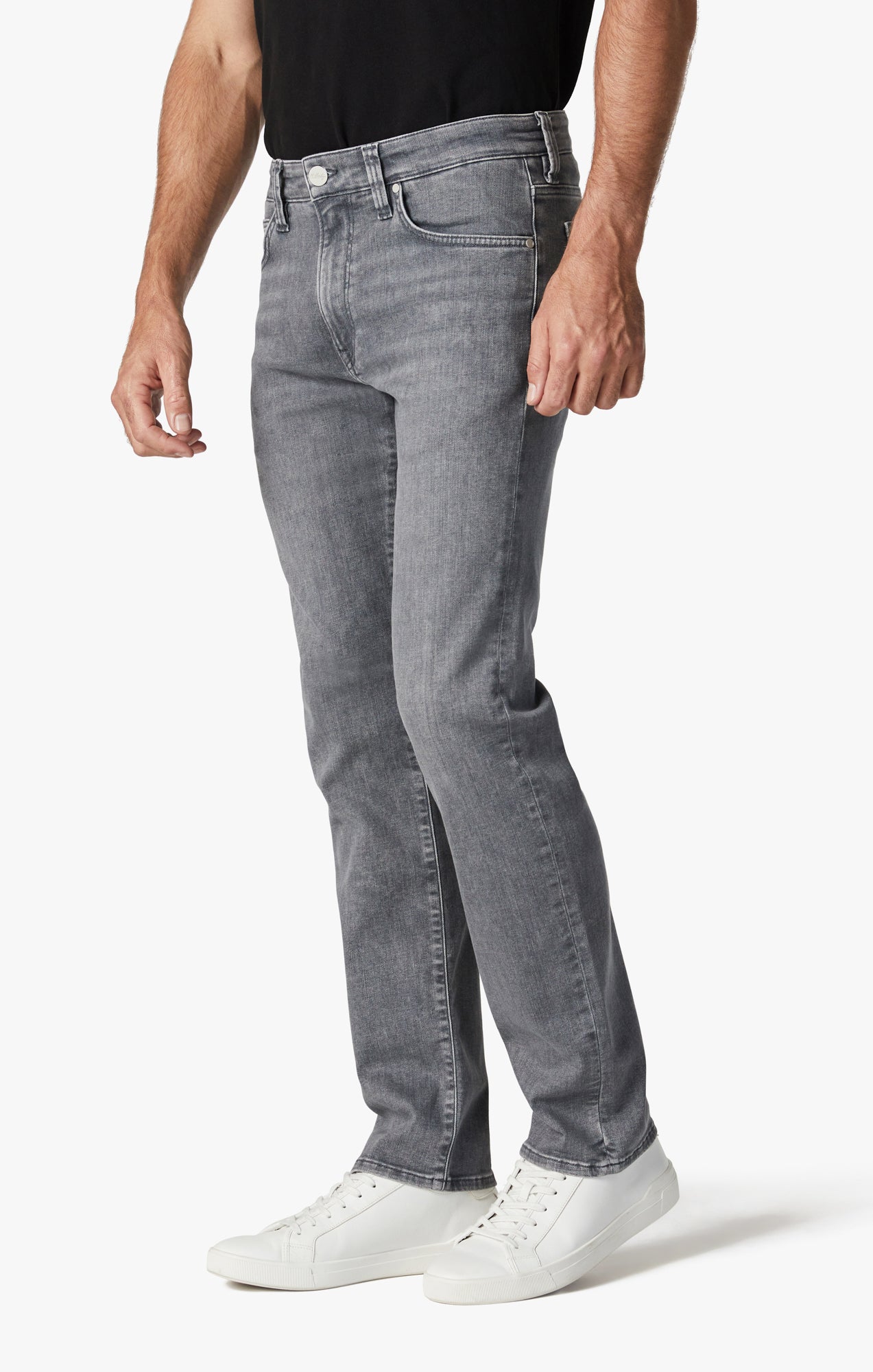 Charisma Relaxed Straight Leg Jeans In Mid Smoke Urban Image 4