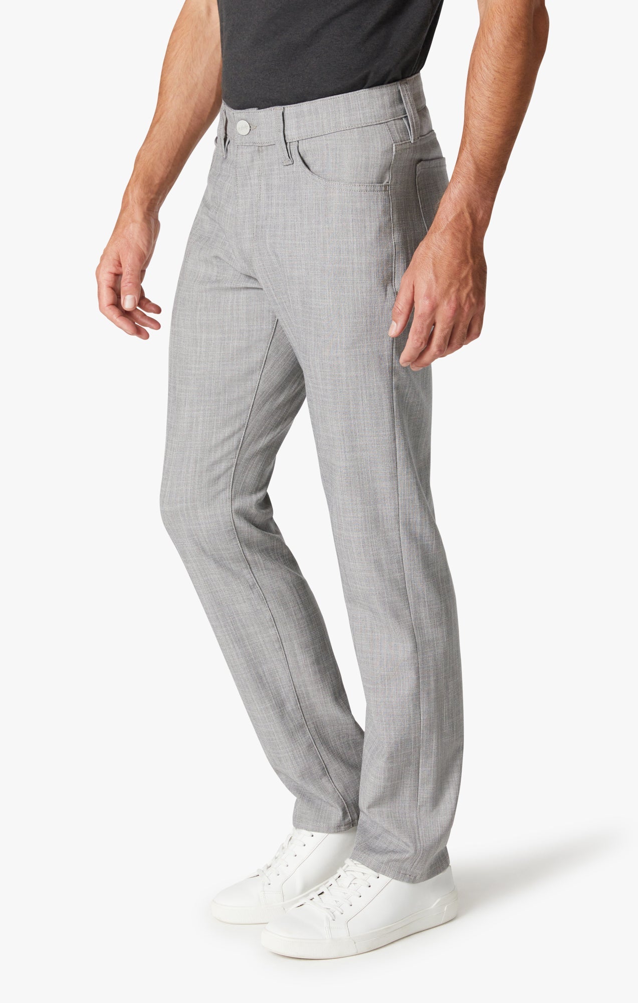 Charisma Relaxed Straight Pants In Magnet Cross Twill Image 4